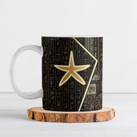 Egypt Seba Ceramic Mug Ancient Mythology Golden Star Royal