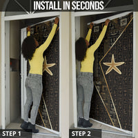 Egypt Seba Door Cover Ancient Mythology Golden Star Royal