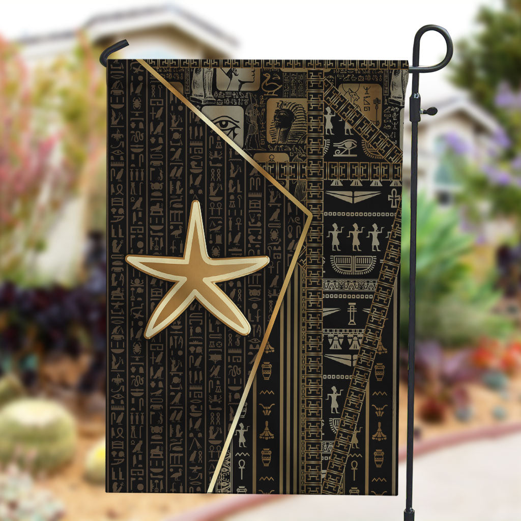 Egypt Seba Garden Flag Ancient Mythology Golden Star Royal