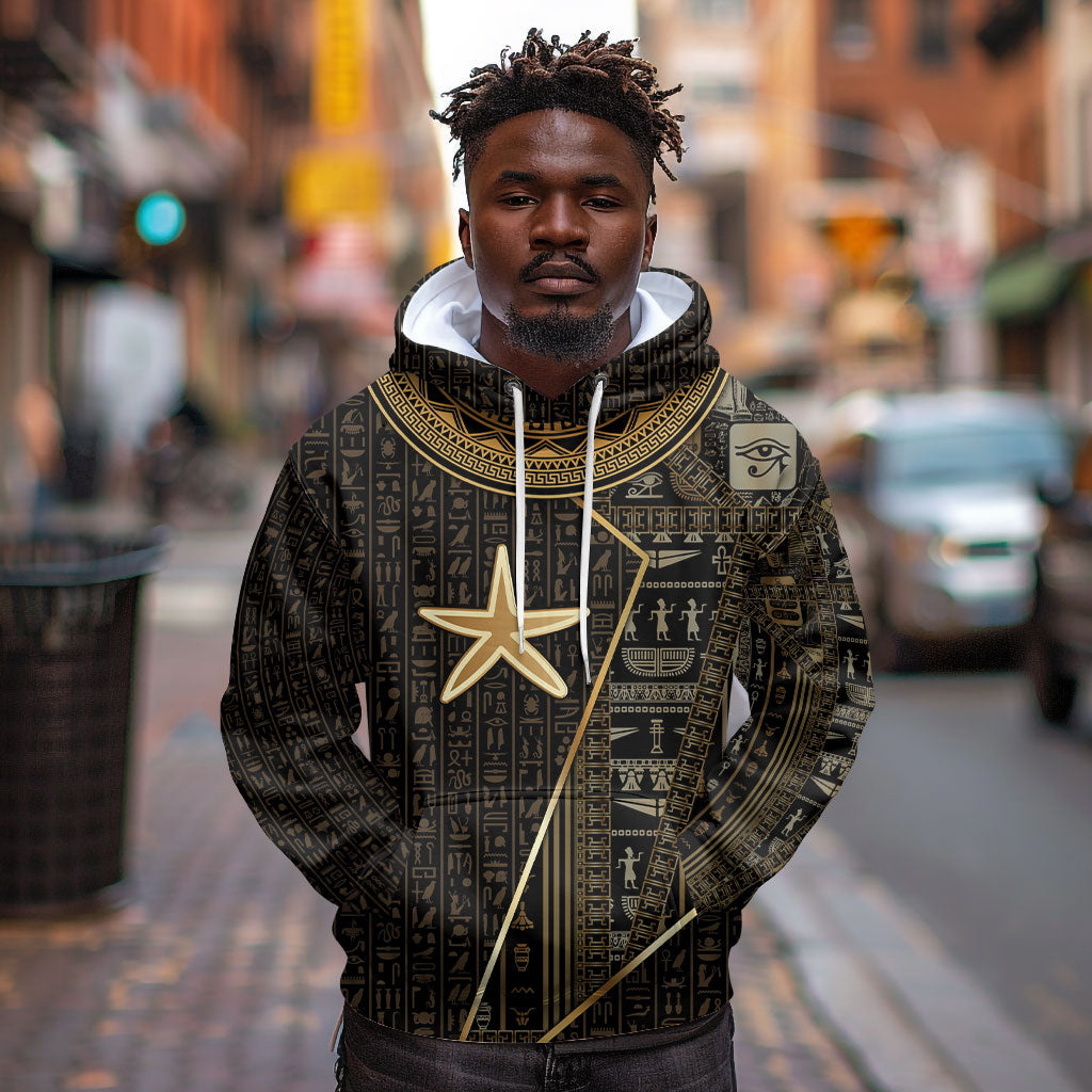 Egypt Seba Hoodie Ancient Mythology Golden Star Royal