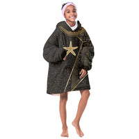 Egypt Seba Kid Wearable Blanket Hoodie Ancient Mythology Golden Star Royal