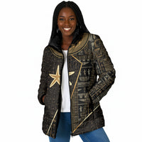 Egypt Seba Padded Jacket Ancient Mythology Golden Star Royal