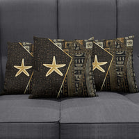 Egypt Seba Pillow Cover Ancient Mythology Golden Star Royal