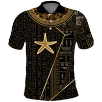 Egypt Seba Polo Shirt Ancient Mythology Golden Star Royal