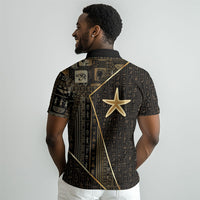 Egypt Seba Polo Shirt Ancient Mythology Golden Star Royal DT05