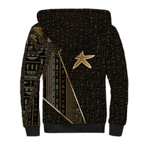 Egypt Seba Sherpa Hoodie Ancient Mythology Golden Star Royal