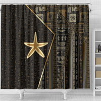 Egypt Seba Shower Curtain Ancient Mythology Golden Star Royal