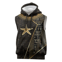 Egypt Seba Sleeveless Hoodie Ancient Mythology Golden Star Royal