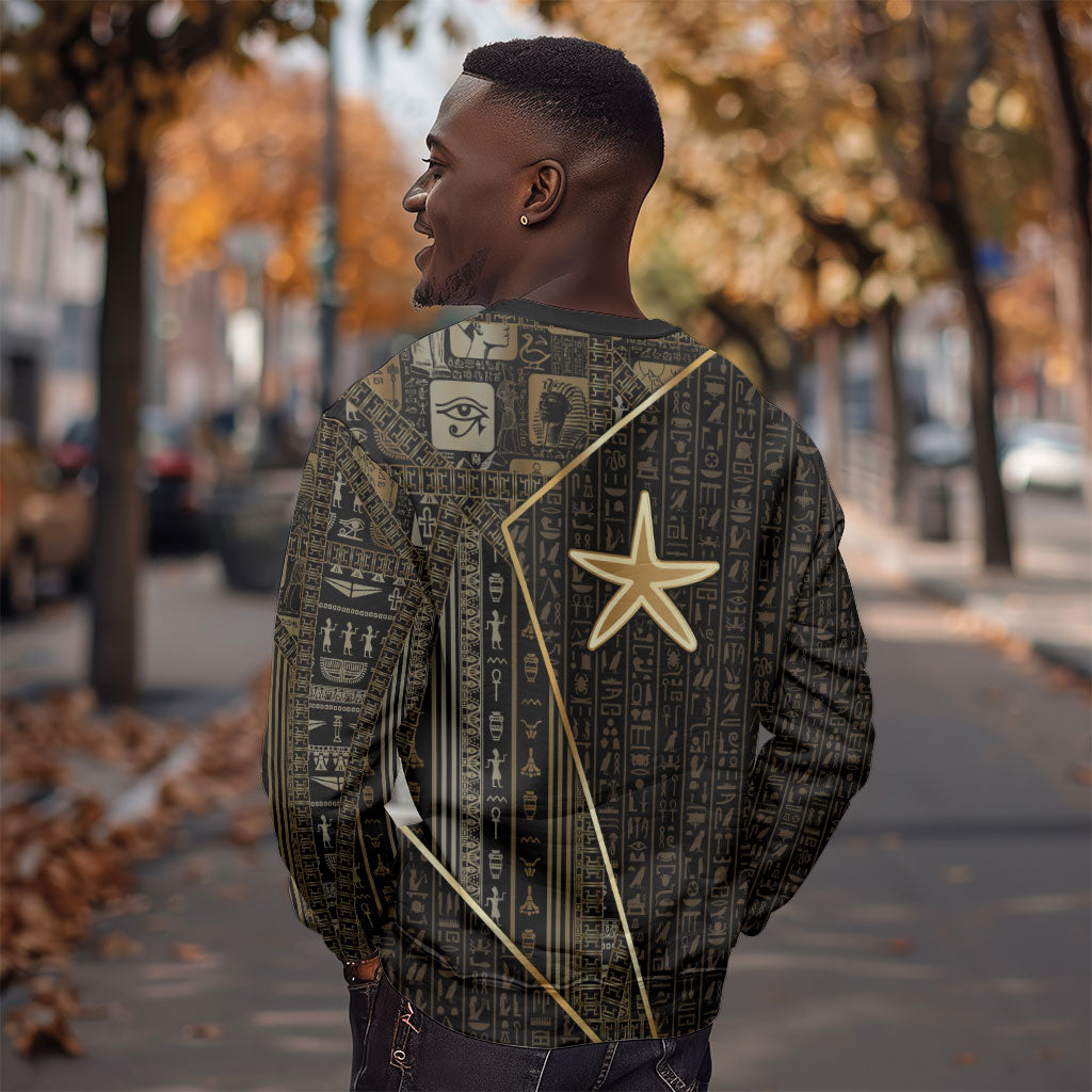 Egypt Seba Sweatshirt Ancient Mythology Golden Star Royal