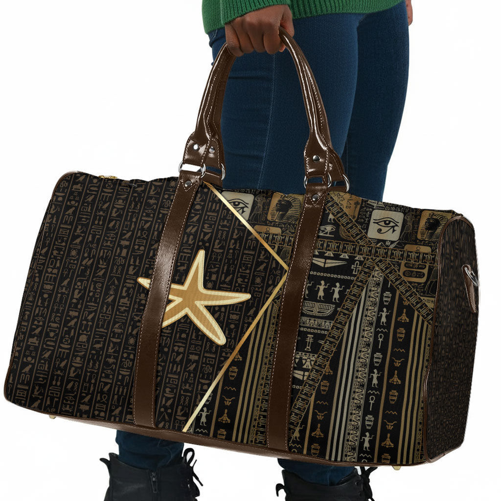 Egypt Seba Travel Bag Ancient Mythology Golden Star Royal