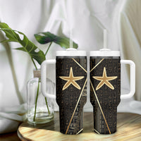 Egypt Seba Tumbler With Handle Ancient Mythology Golden Star Royal