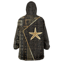 Egypt Seba Wearable Blanket Hoodie Ancient Mythology Golden Star Royal