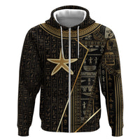 Egypt Seba Zip Hoodie Ancient Mythology Golden Star Royal