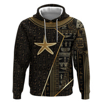 Egypt Seba Zip Hoodie Ancient Mythology Golden Star Royal