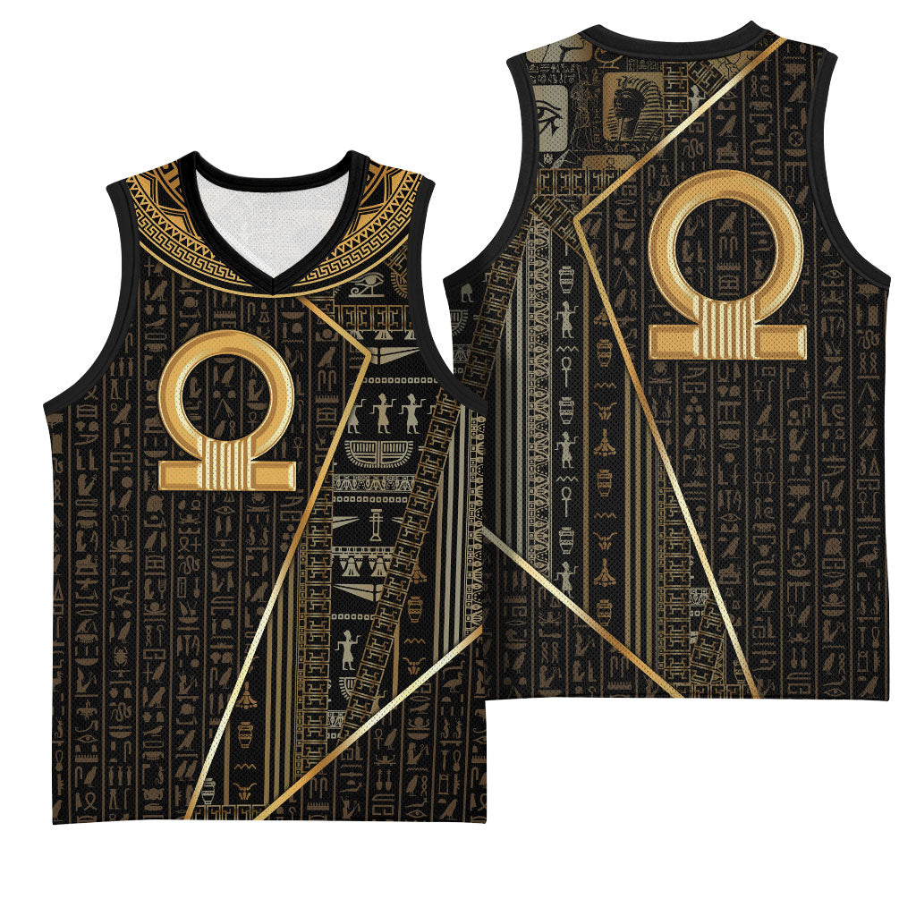Egypt Shen Ring Basketball Jersey Ancient Mythology Eternally Protecting