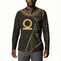 Egypt Shen Ring Button Sweatshirt Ancient Mythology Eternally Protecting