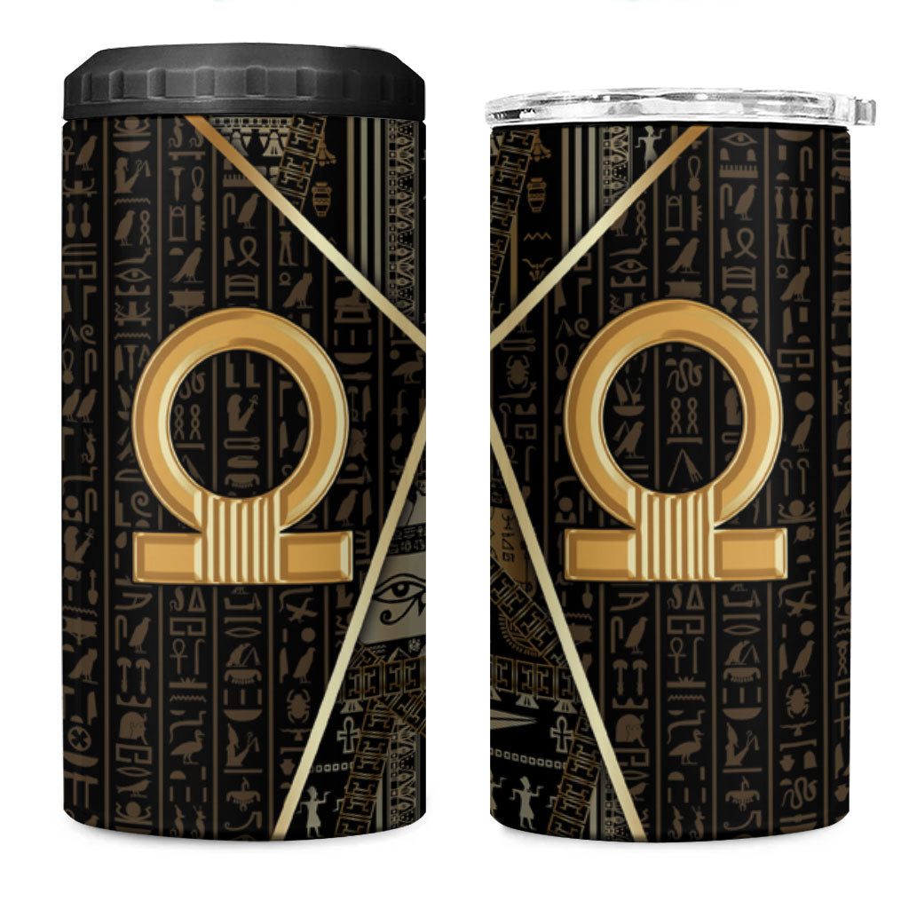 Egypt Shen Ring 4 in 1 Can Cooler Tumbler Ancient Mythology Eternally Protecting