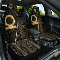 Egypt Shen Ring Car Seat Cover Ancient Mythology Eternally Protecting