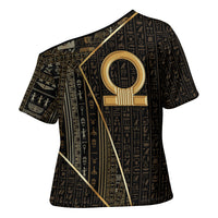 Egypt Shen Ring Cross Shoulder Shirt Ancient Mythology Eternally Protecting
