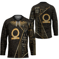 Egypt Shen Ring Hockey Jersey Ancient Mythology Eternally Protecting