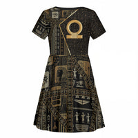 Egypt Shen Ring Kid Short Sleeve Dress Ancient Mythology Eternally Protecting
