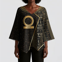 Egypt Shen Ring Kimono Sleeve Blouse Ancient Mythology Eternally Protecting