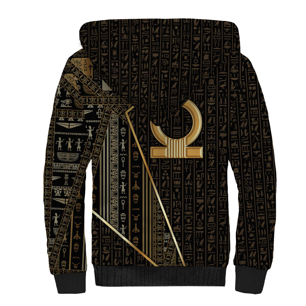 Egypt Shen Ring Sherpa Hoodie Ancient Mythology Eternally Protecting