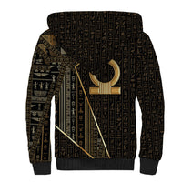 Egypt Shen Ring Sherpa Hoodie Ancient Mythology Eternally Protecting