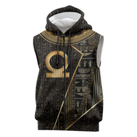 Egypt Shen Ring Sleeveless Zip Hoodie Ancient Mythology Eternally Protecting
