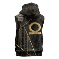 Egypt Shen Ring Sleeveless Zip Hoodie Ancient Mythology Eternally Protecting