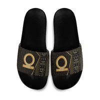 Egypt Shen Ring Slide Sandals Ancient Mythology Eternally Protecting