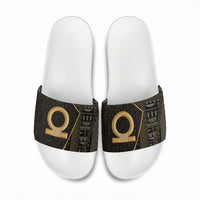 Egypt Shen Ring Slide Sandals Ancient Mythology Eternally Protecting