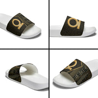 Egypt Shen Ring Slide Sandals Ancient Mythology Eternally Protecting