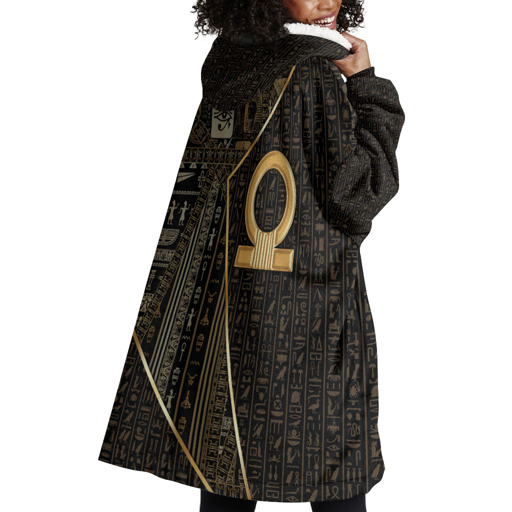 Egypt Shen Ring Wearable Blanket Hoodie Ancient Mythology Eternally Protecting