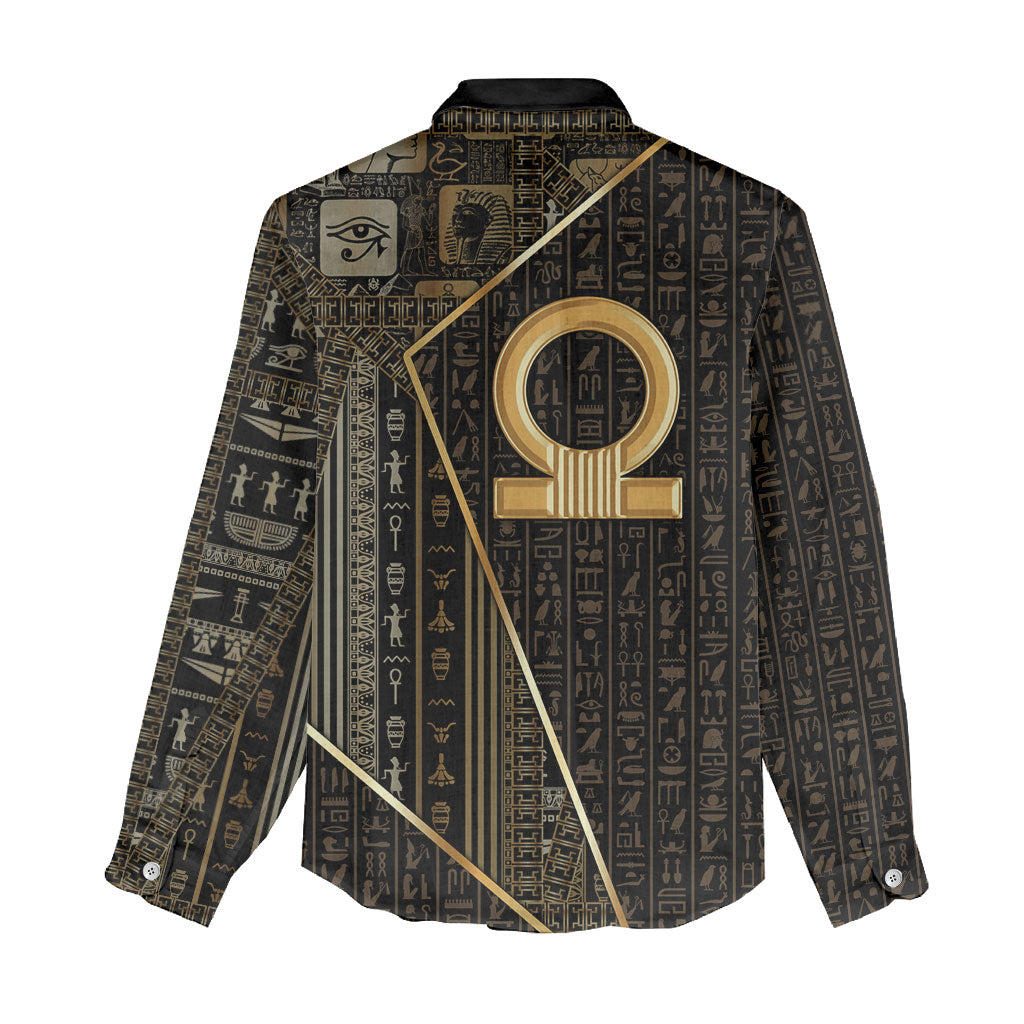Egypt Shen Ring Women Casual Shirt Ancient Mythology Eternally Protecting