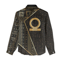 Egypt Shen Ring Women Casual Shirt Ancient Mythology Eternally Protecting