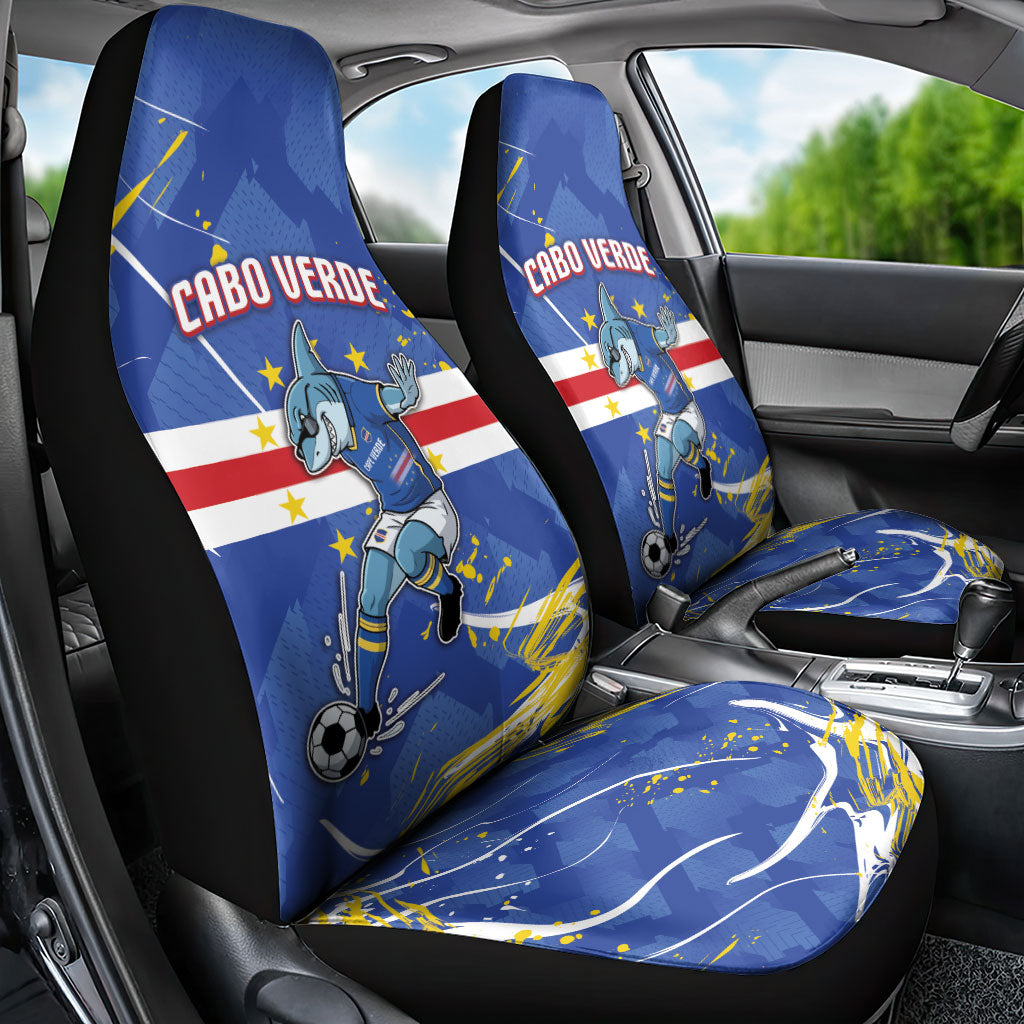 Cape Verde Car Seat Cover Blue Shark National Flag