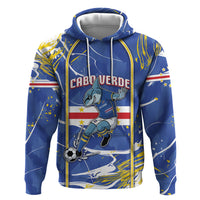 Custom Cape Verde Hoodie Blue Shark National Flag