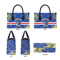 Cape Verde Leather Bag Blue Shark National Flag