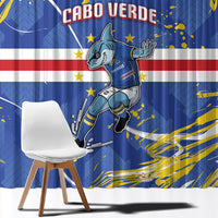 Cape Verde Window Curtain Blue Shark National Flag