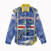 Custom Cape Verde Women Casual Shirt Blue Shark National Flag