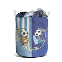 Argentine And Cape Verde Football Laundry Basket Split Flag Puma Shark Soccer