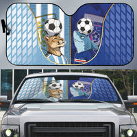 Argentine And Cape Verde Football Auto Sun Shade Split Flag Puma Shark Soccer