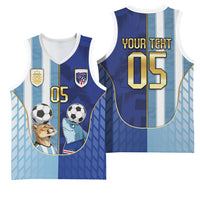 Custom Argentine And Cape Verde Football Basketball Jersey Split Flag Puma Shark Soccer