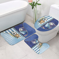 Argentine And Cape Verde Football Bathroom Set Split Flag Puma Shark Soccer