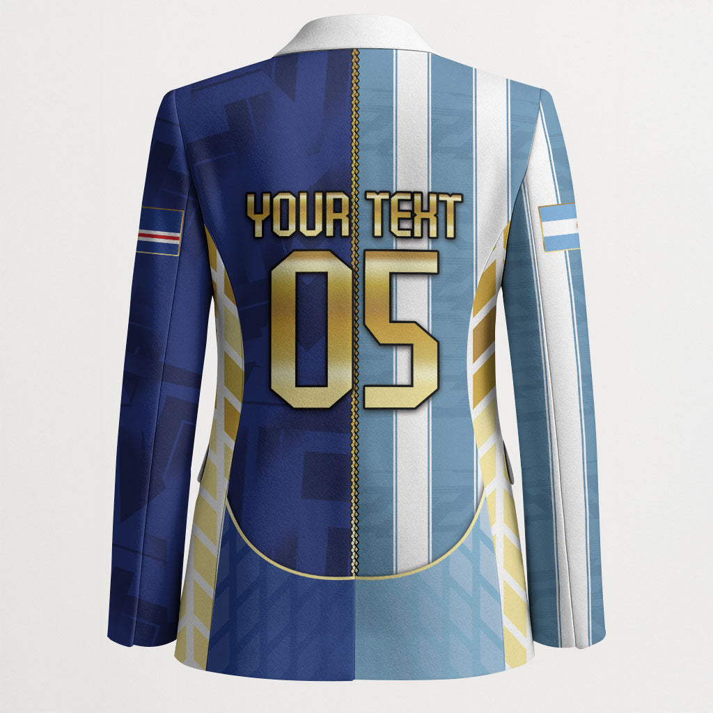 Custom Argentine And Cape Verde Football Blazer Split Flag Puma Shark Soccer