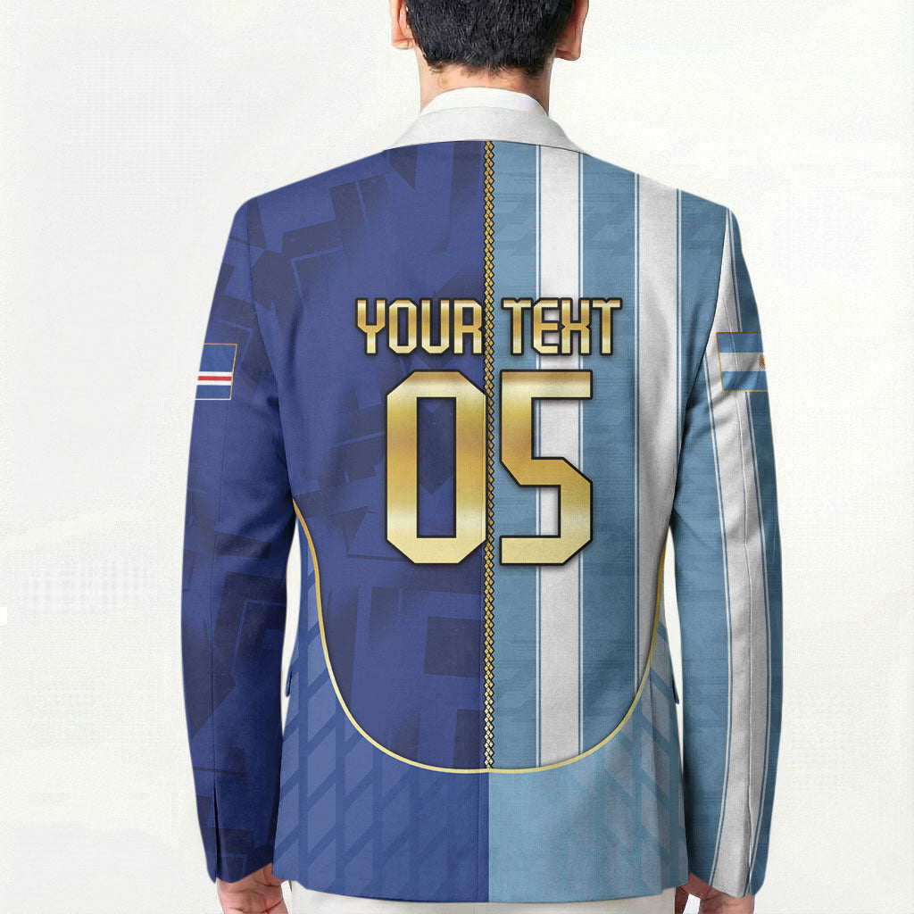 Custom Argentine And Cape Verde Football Blazer Split Flag Puma Shark Soccer