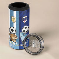 Custom Argentine And Cape Verde Football 4 in 1 Can Cooler Tumbler Split Flag Puma Shark Soccer