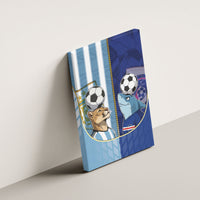 Argentine And Cape Verde Football Canvas Wall Art Split Flag Puma Shark Soccer