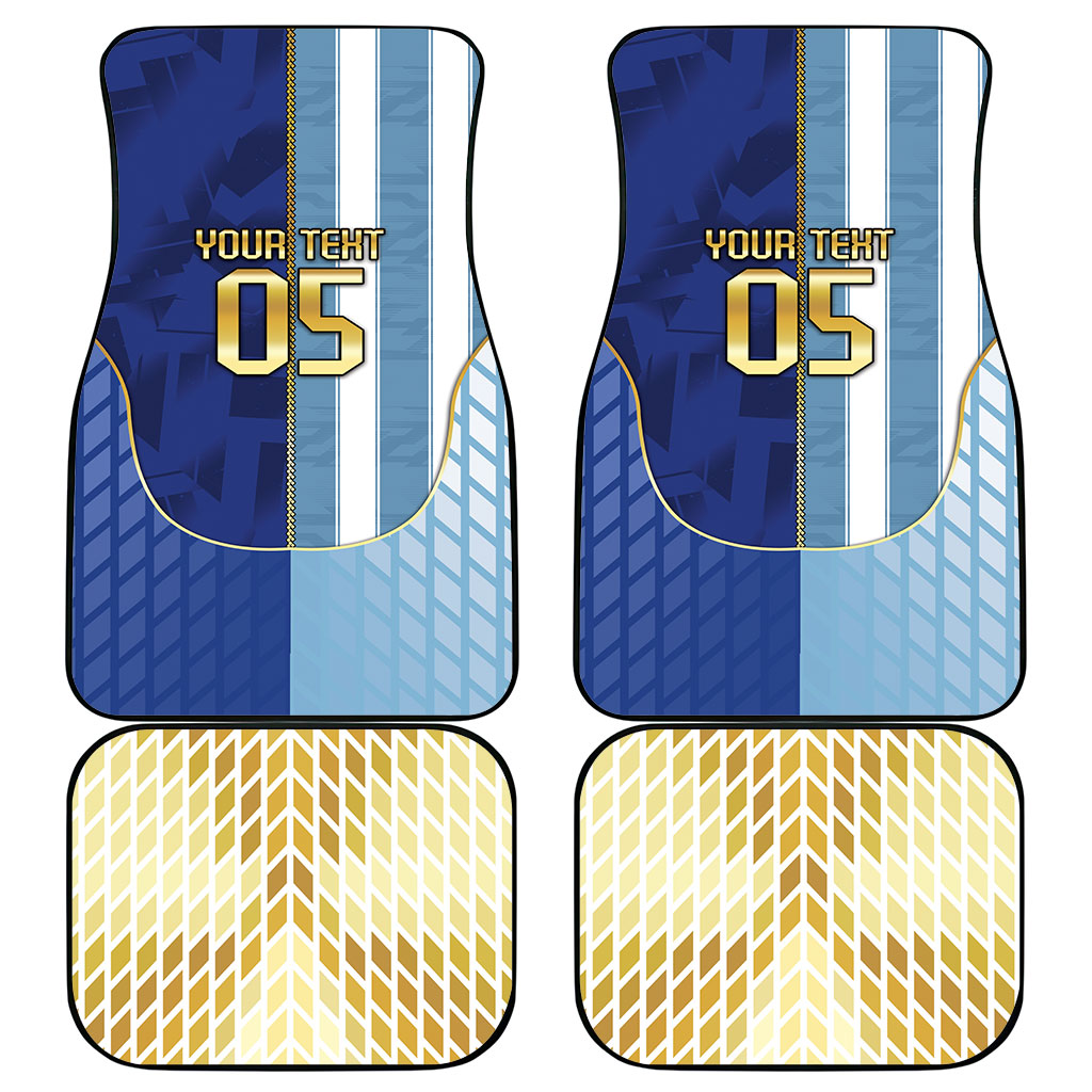 Custom Argentine And Cape Verde Football Car Mats Split Flag Puma Shark Soccer
